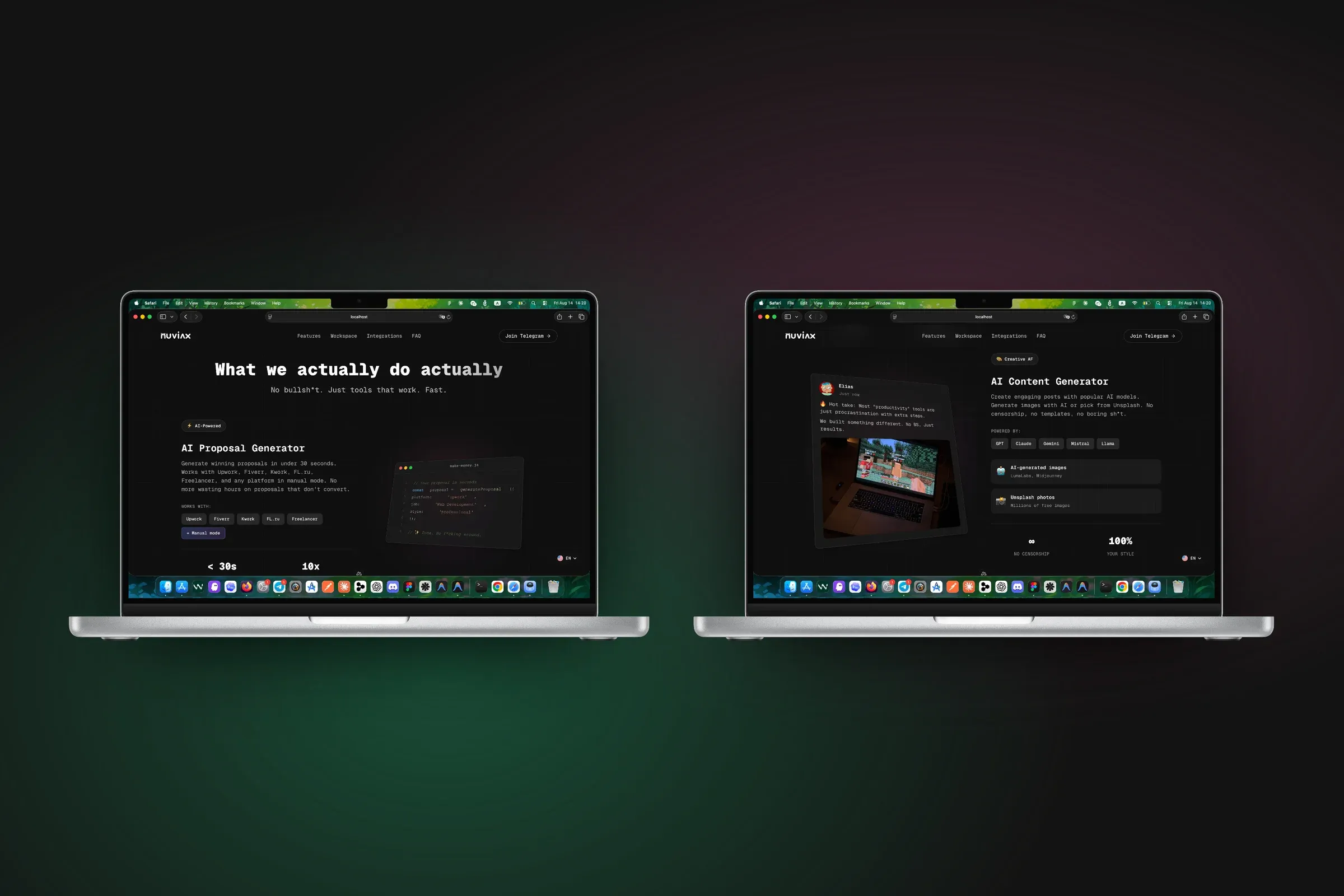 Screenshot showcase